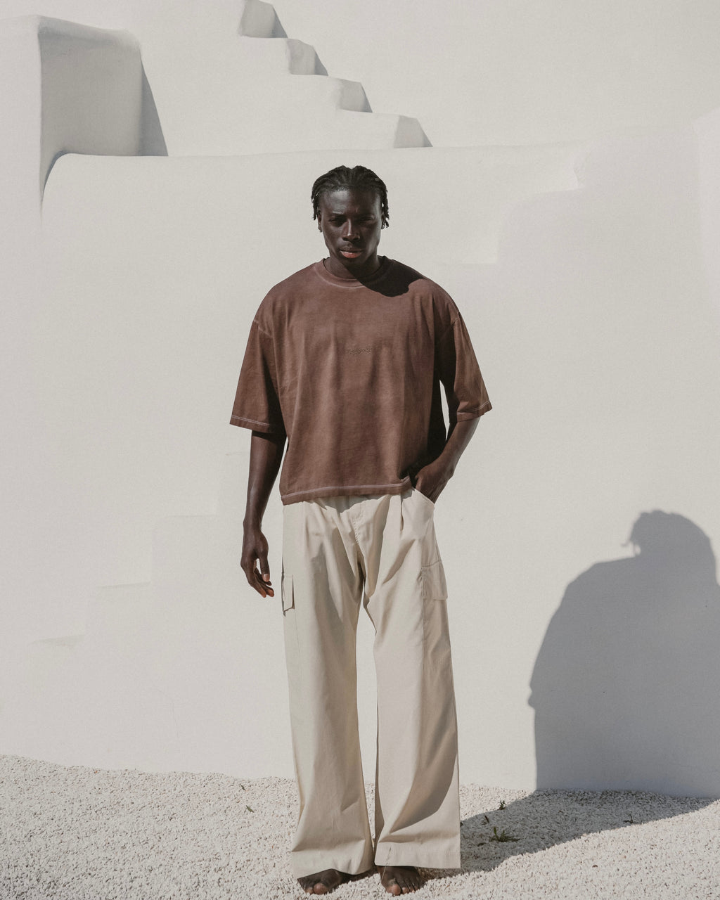 Beige cargo pants