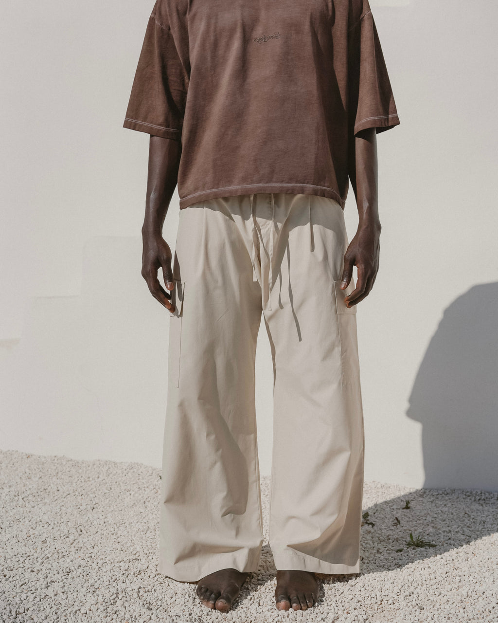 Beige cargo pants