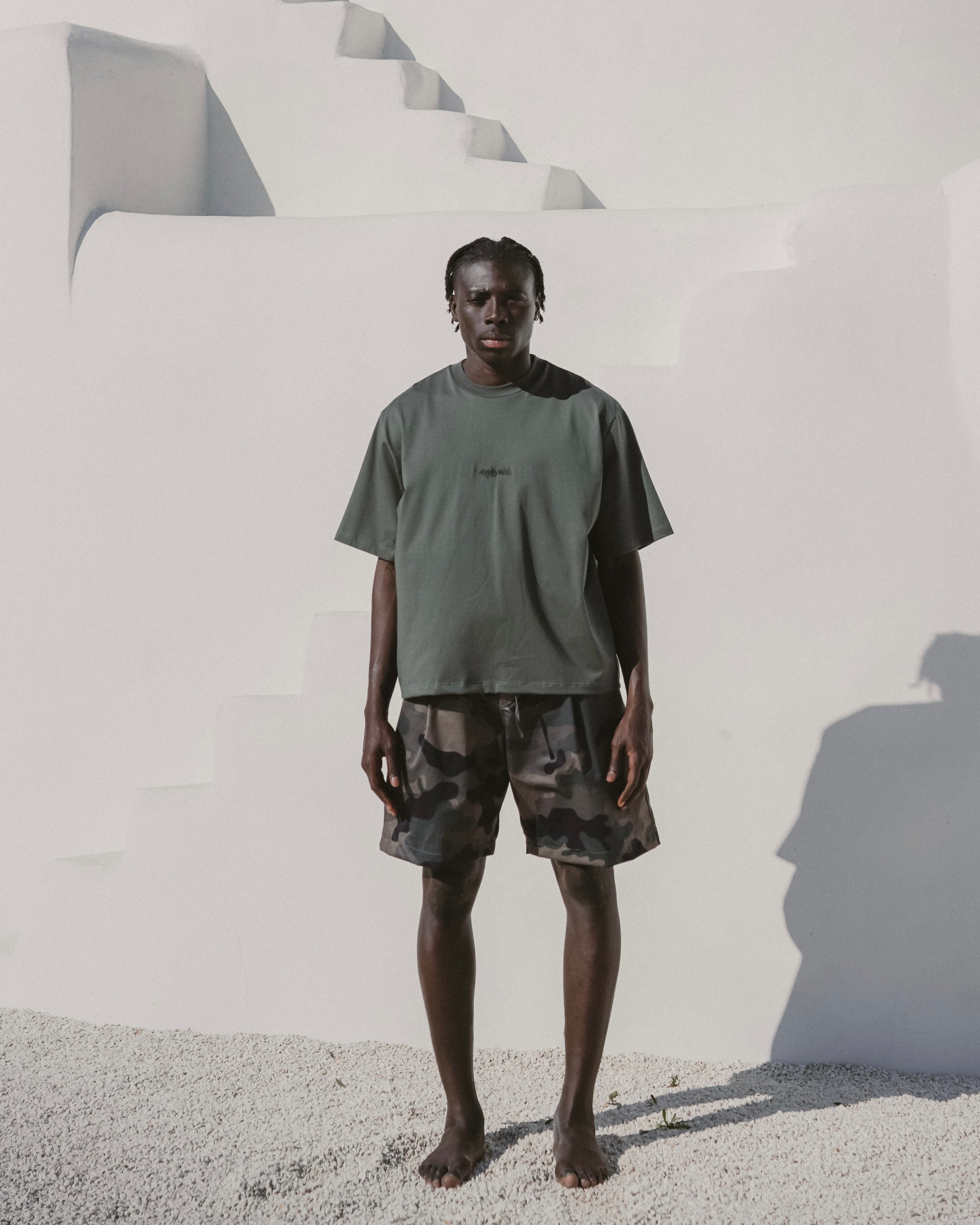 Camouflage beach shorts