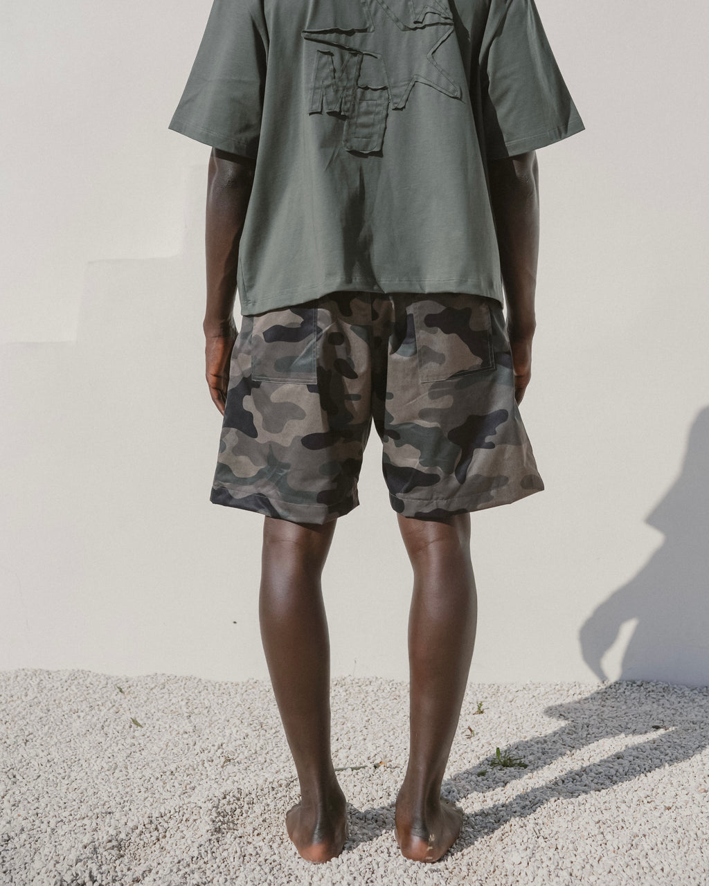 Camo beach shorts