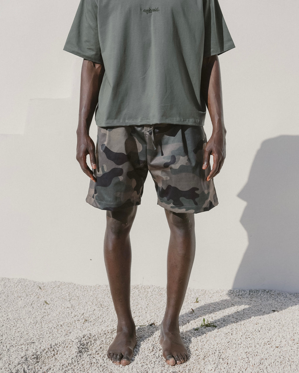 Camo beach shorts