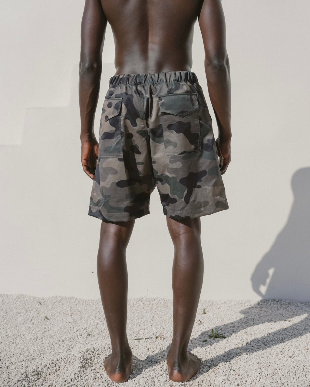 Camo beach shorts
