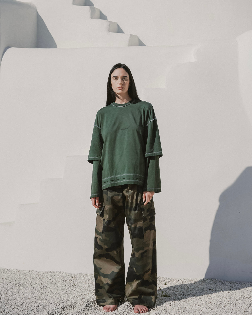 Faded dark green longsleeve