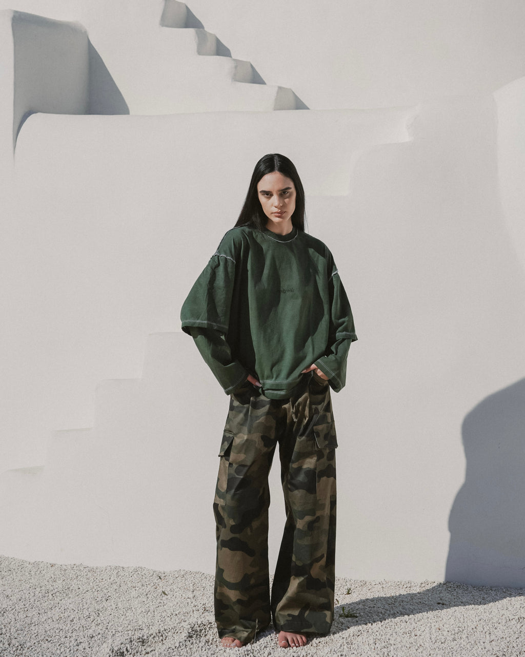 Faded dark green longsleeve