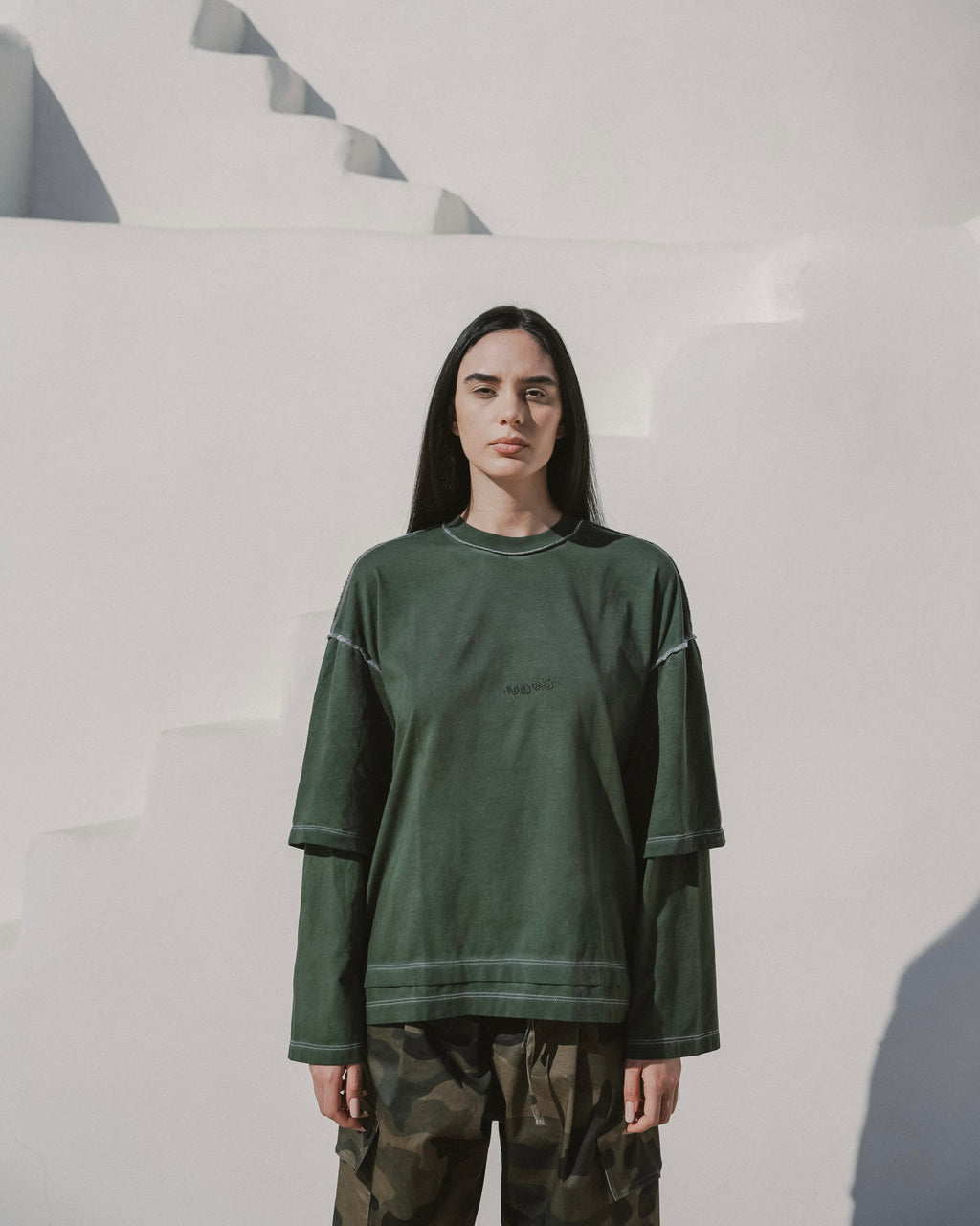 Faded dark green longsleeve