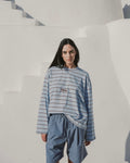 Sky blue striped longsleeve