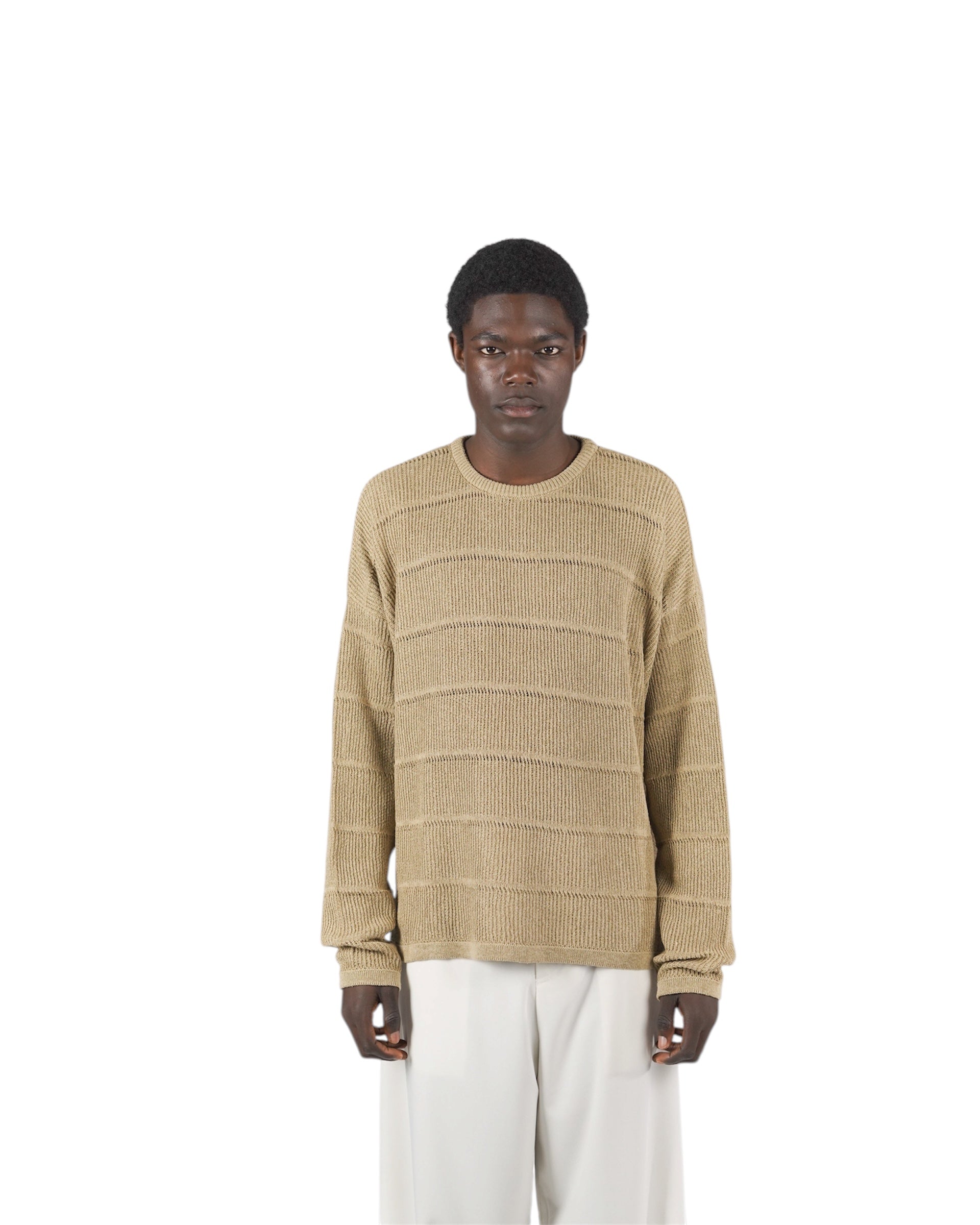Longsleeve in maglia beige