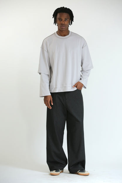 Long sleeve grigio perla