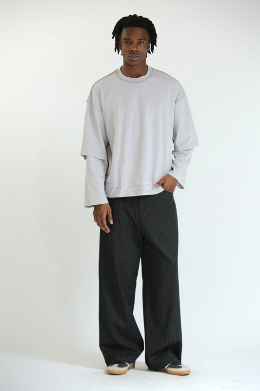Long sleeve grigio perla