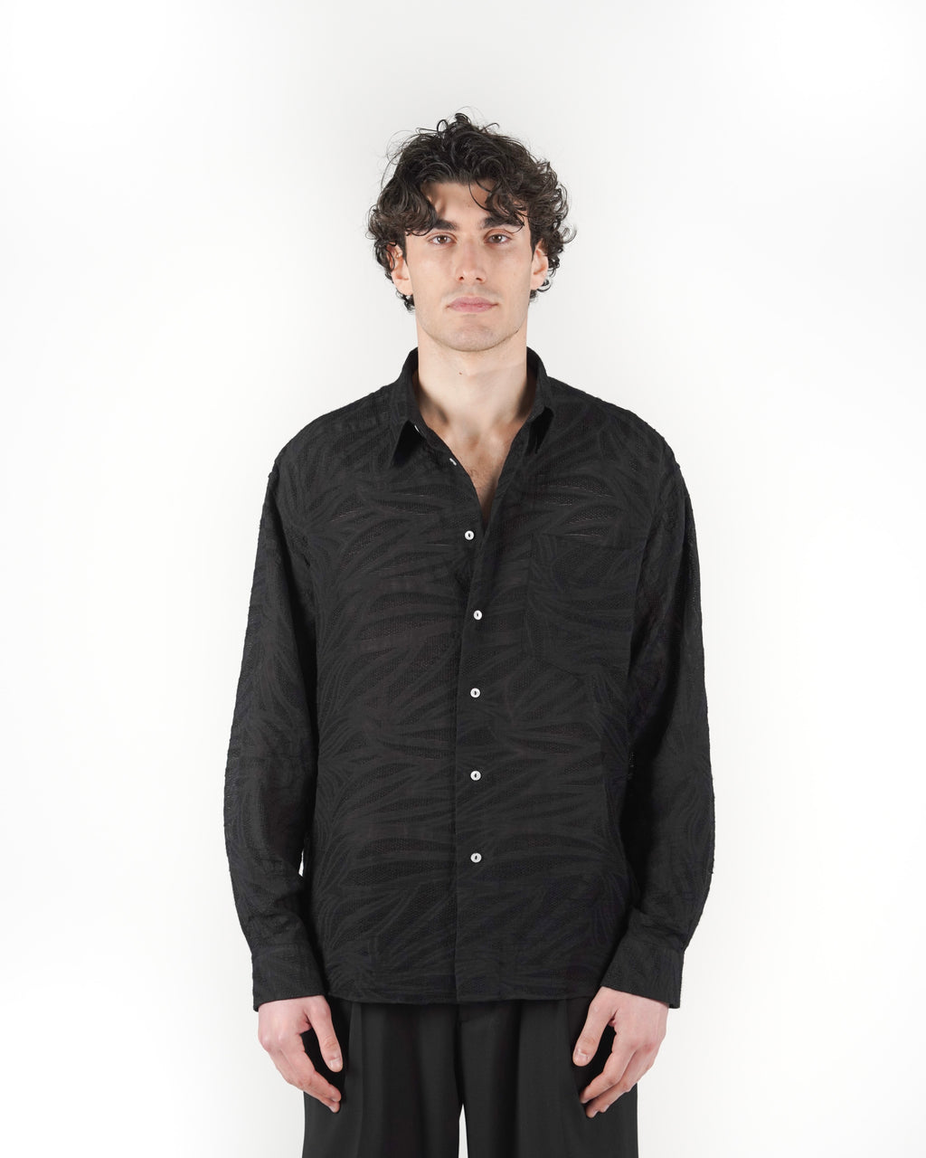 Camicia fillen M/L nera