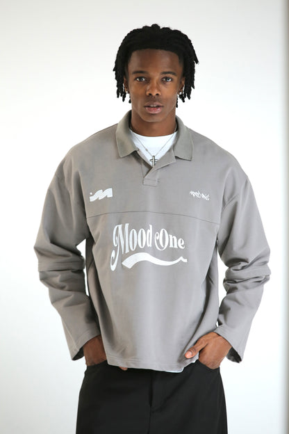 Polo long sleeve Grigia doppia manica