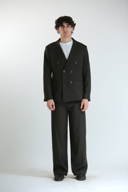 Pantalone Baggy verde scuro