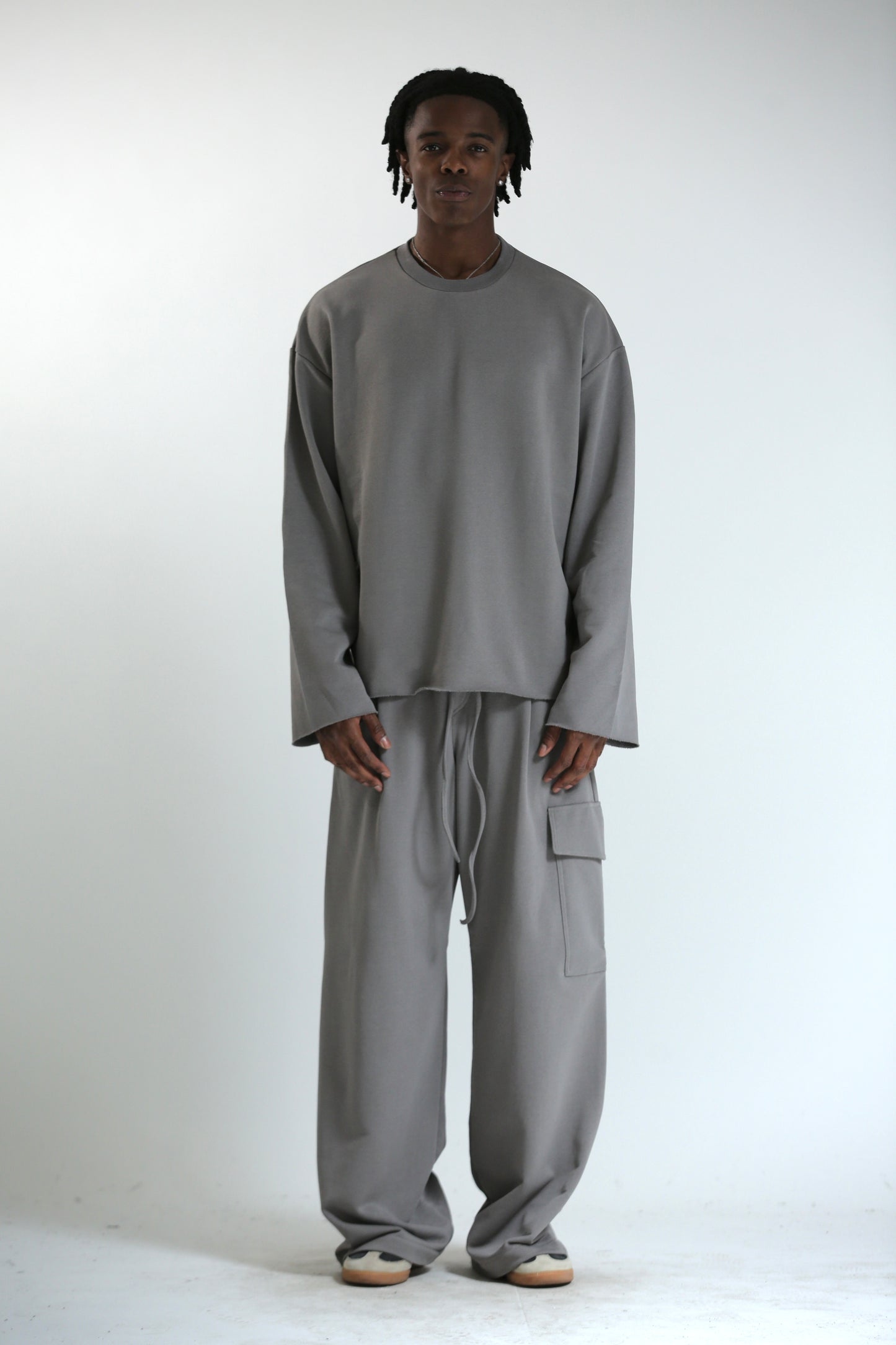 Long sleeve REVERSIBILE grigia
