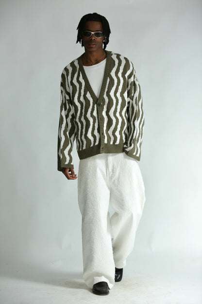 Denim graffiato bianco