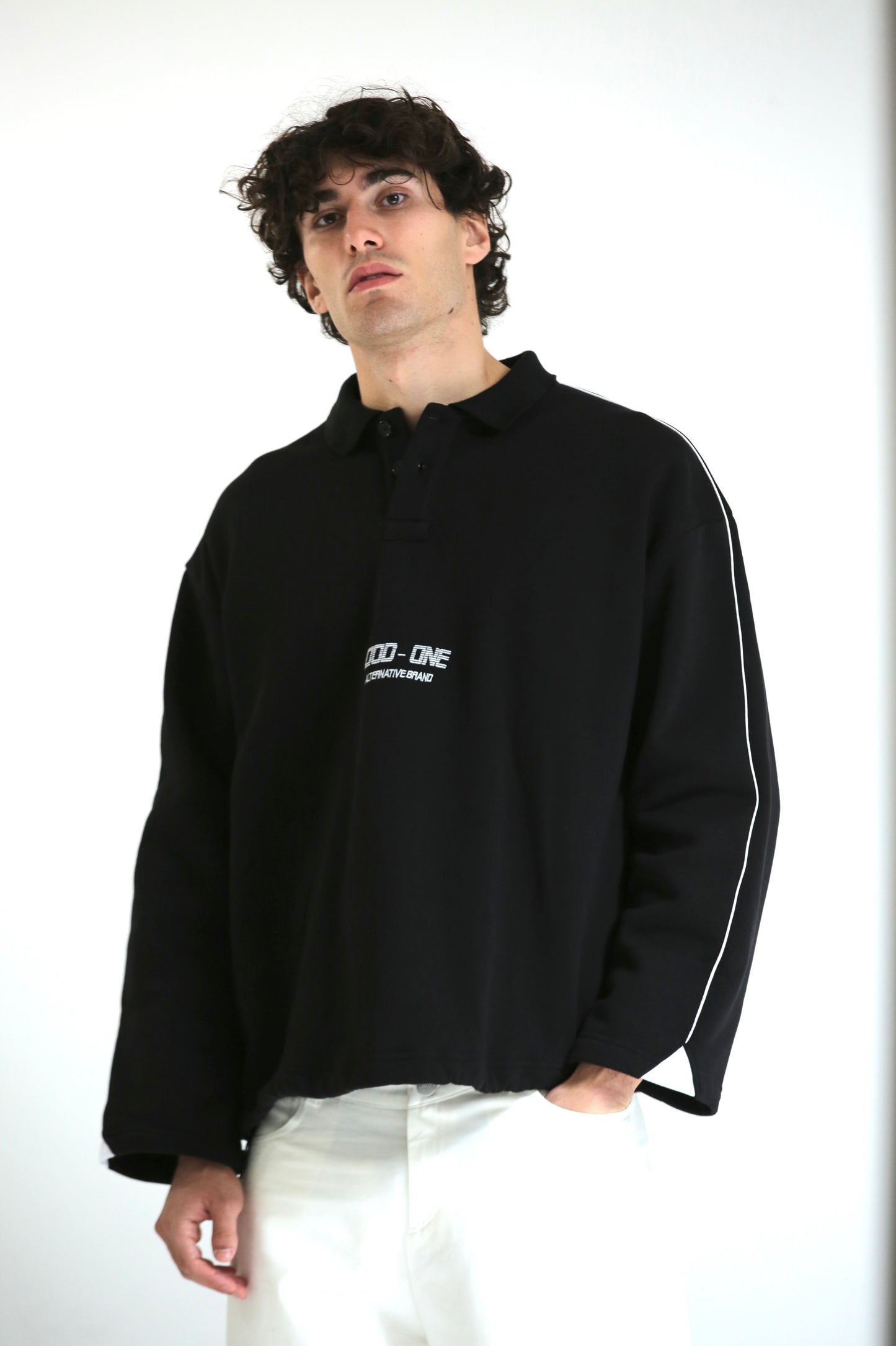 Polo felpa logo crop