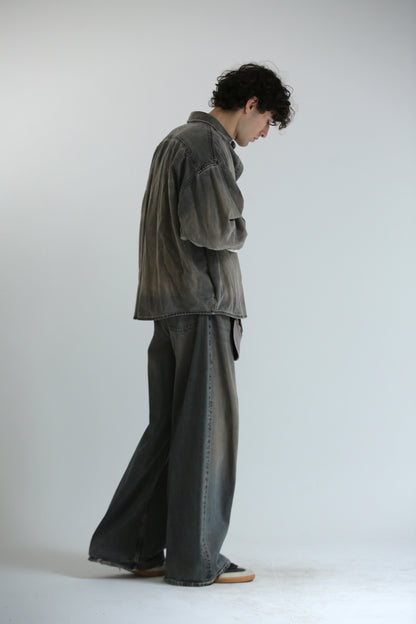 Jeans Baggy lavaggio fango
