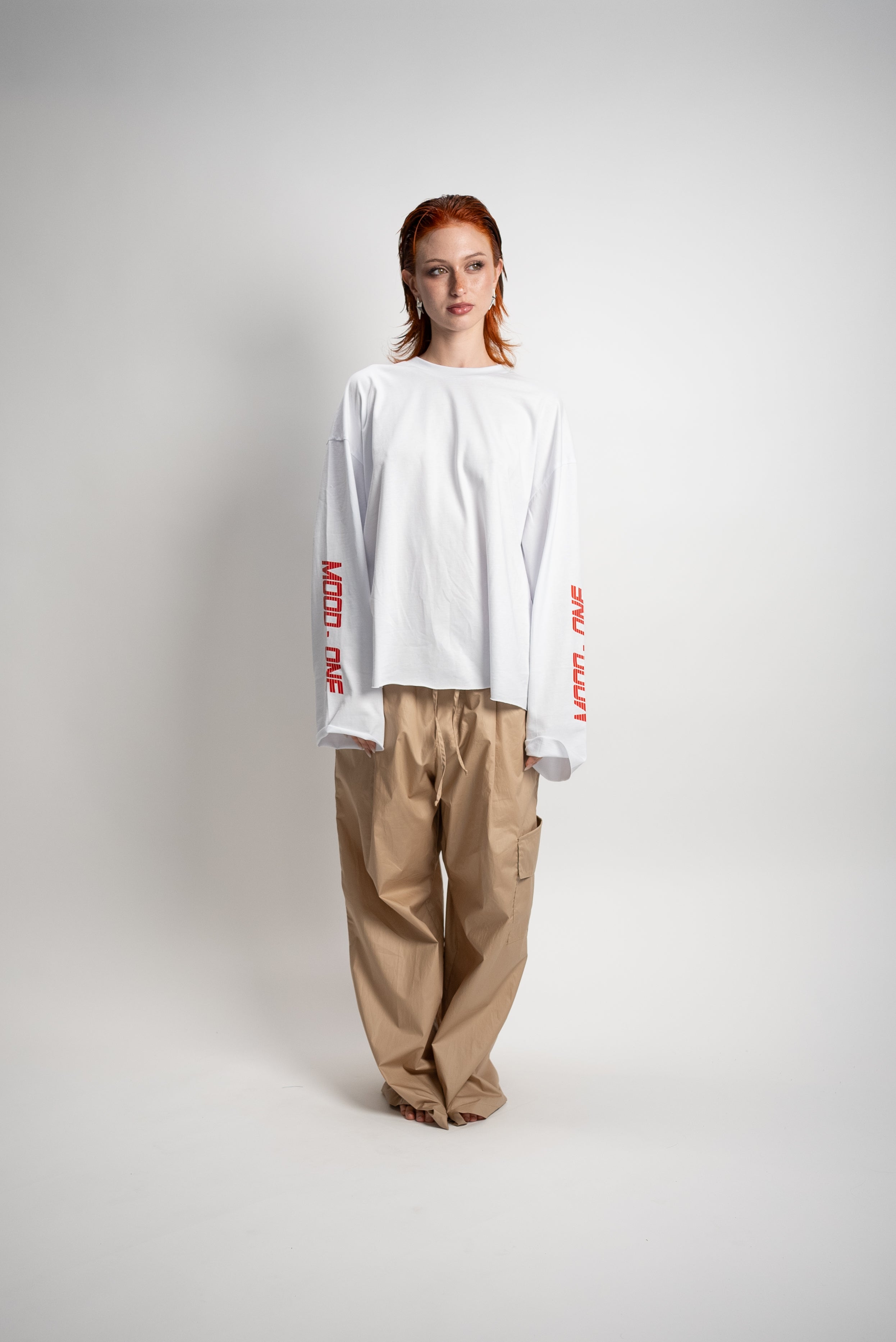 Long sleev red white
