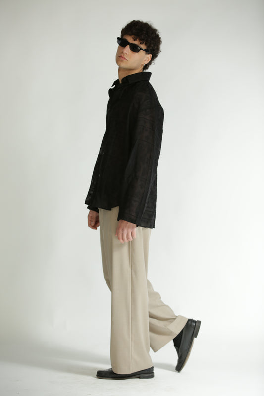 Pantalone Baggy beige