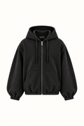 Black Mood-one Zip Hoodie