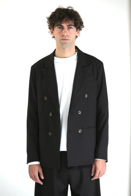 Giacca doppiopetto moro