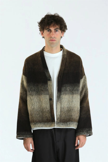 Cardigan mohair moro/biege