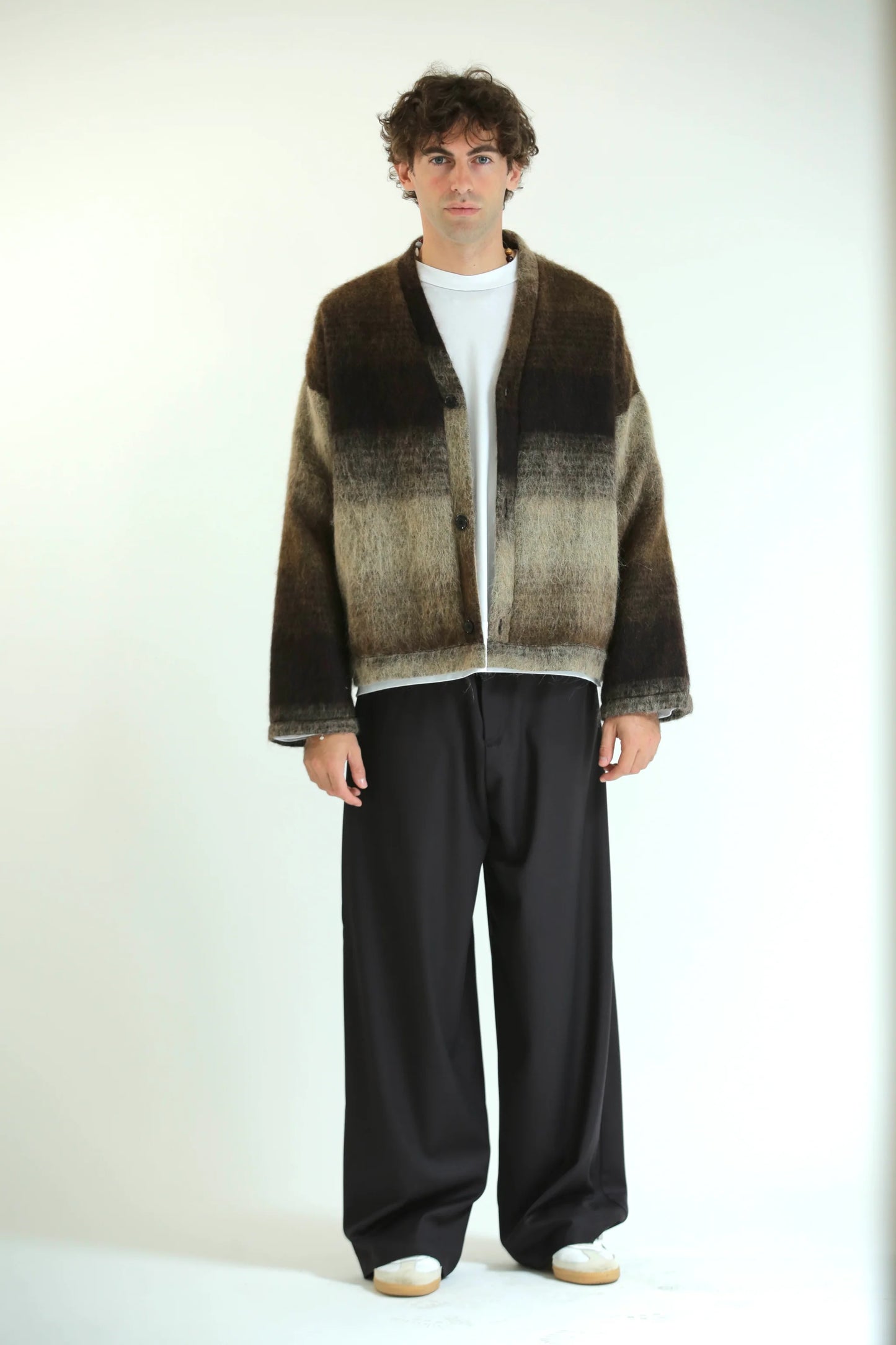 Cardigan mohair moro/biege