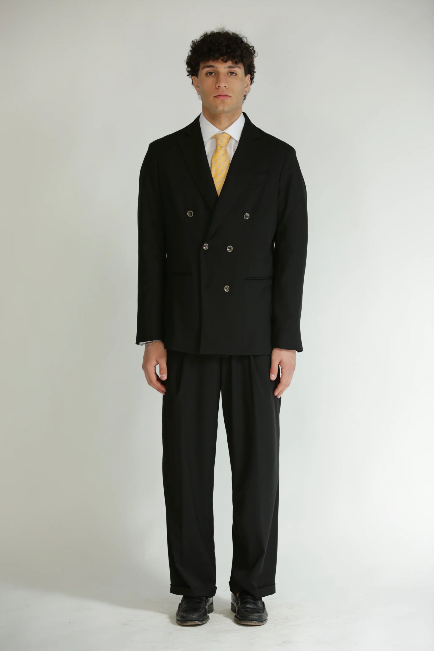Giacca doppiopetto nera