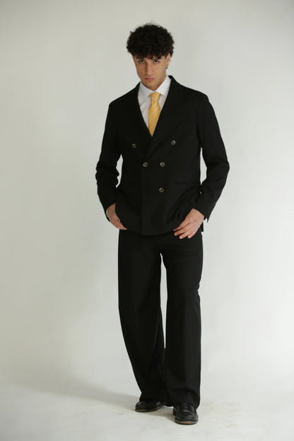 Giacca doppiopetto nera