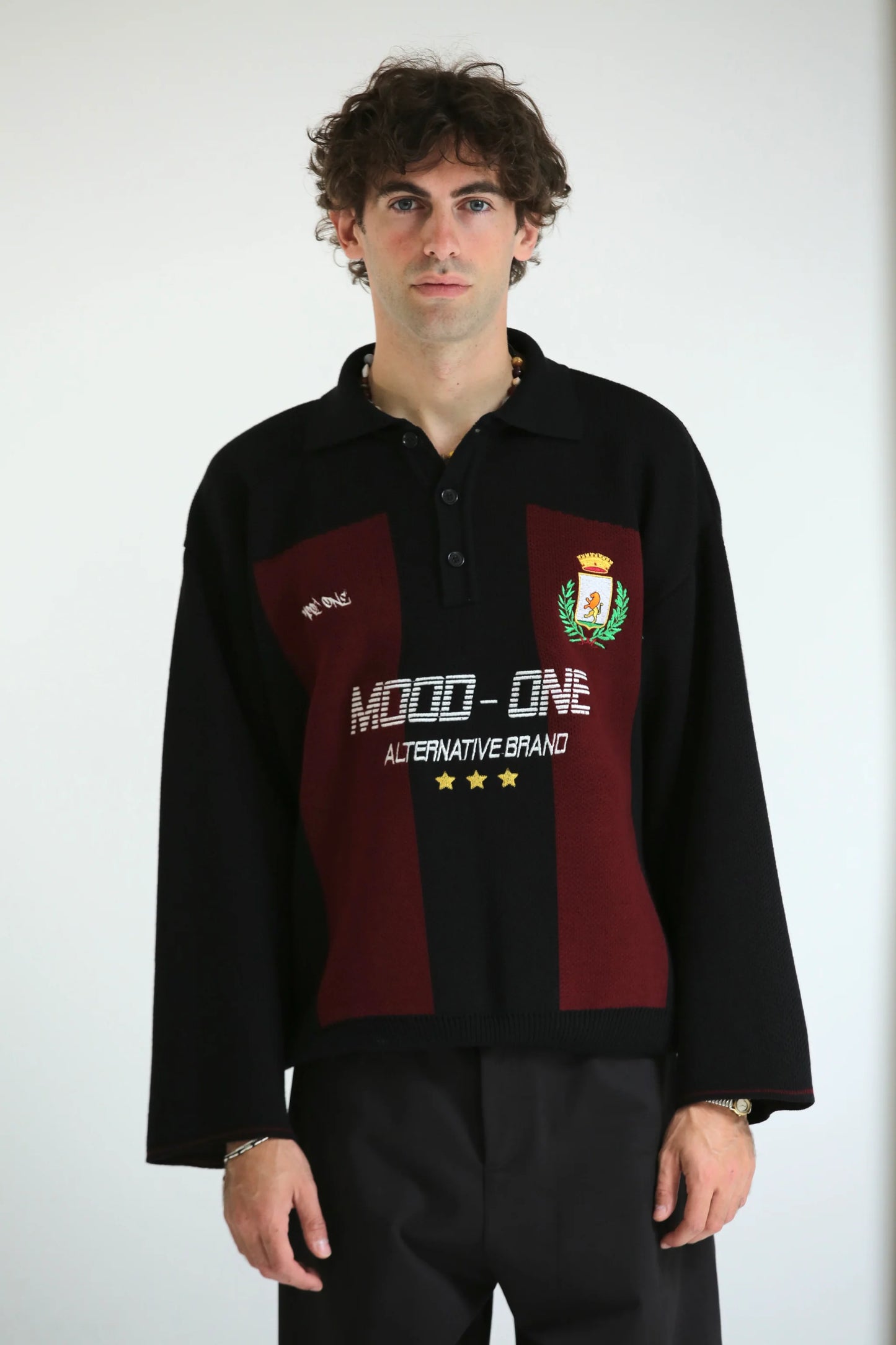 Maglione football rosso/nero