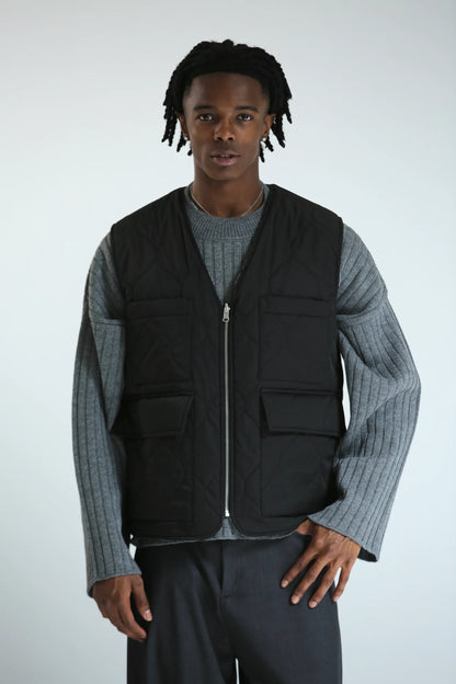 Gilet reversibile grigio/nero