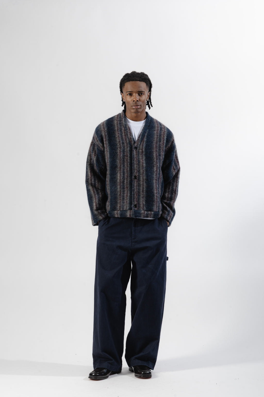 Blue / Violet Mohair Cardigan