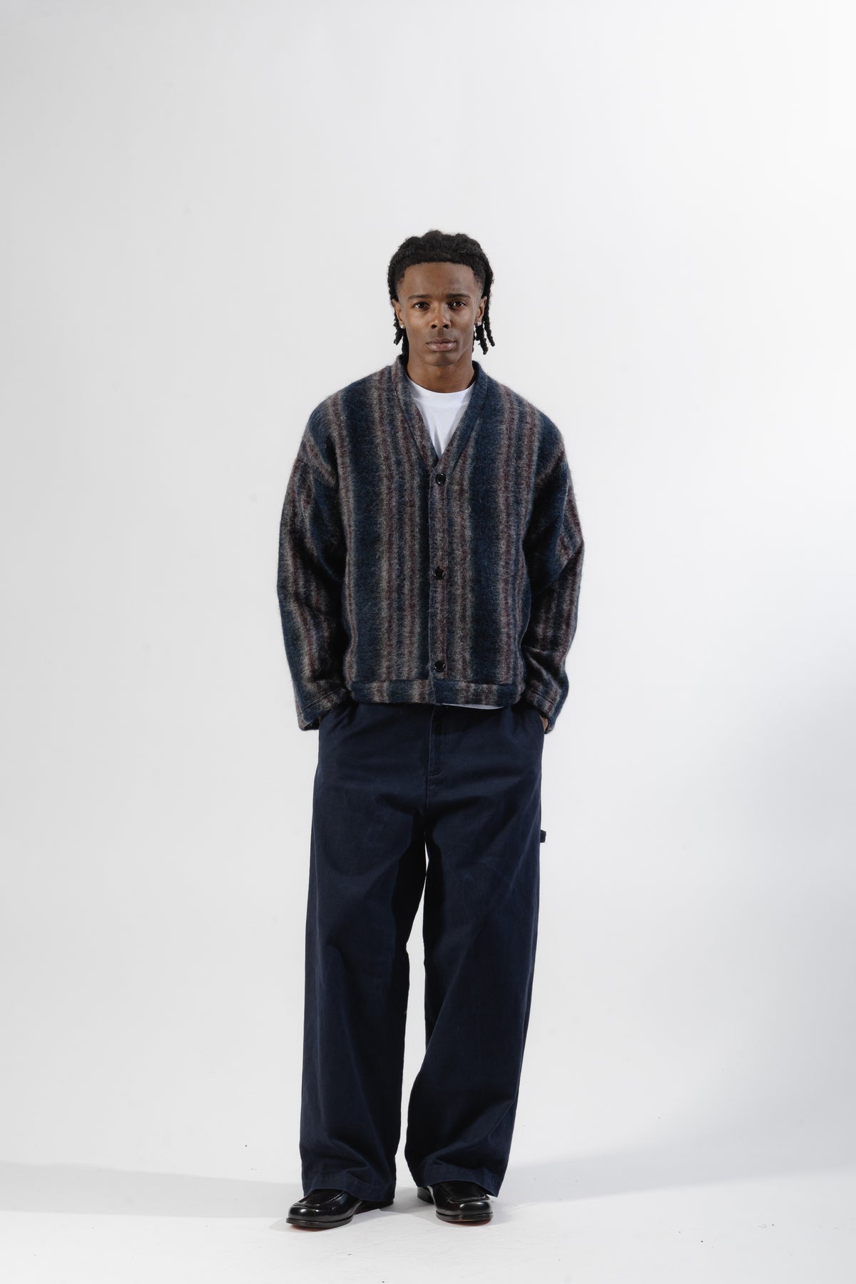 Blue / Violet Mohair Cardigan
