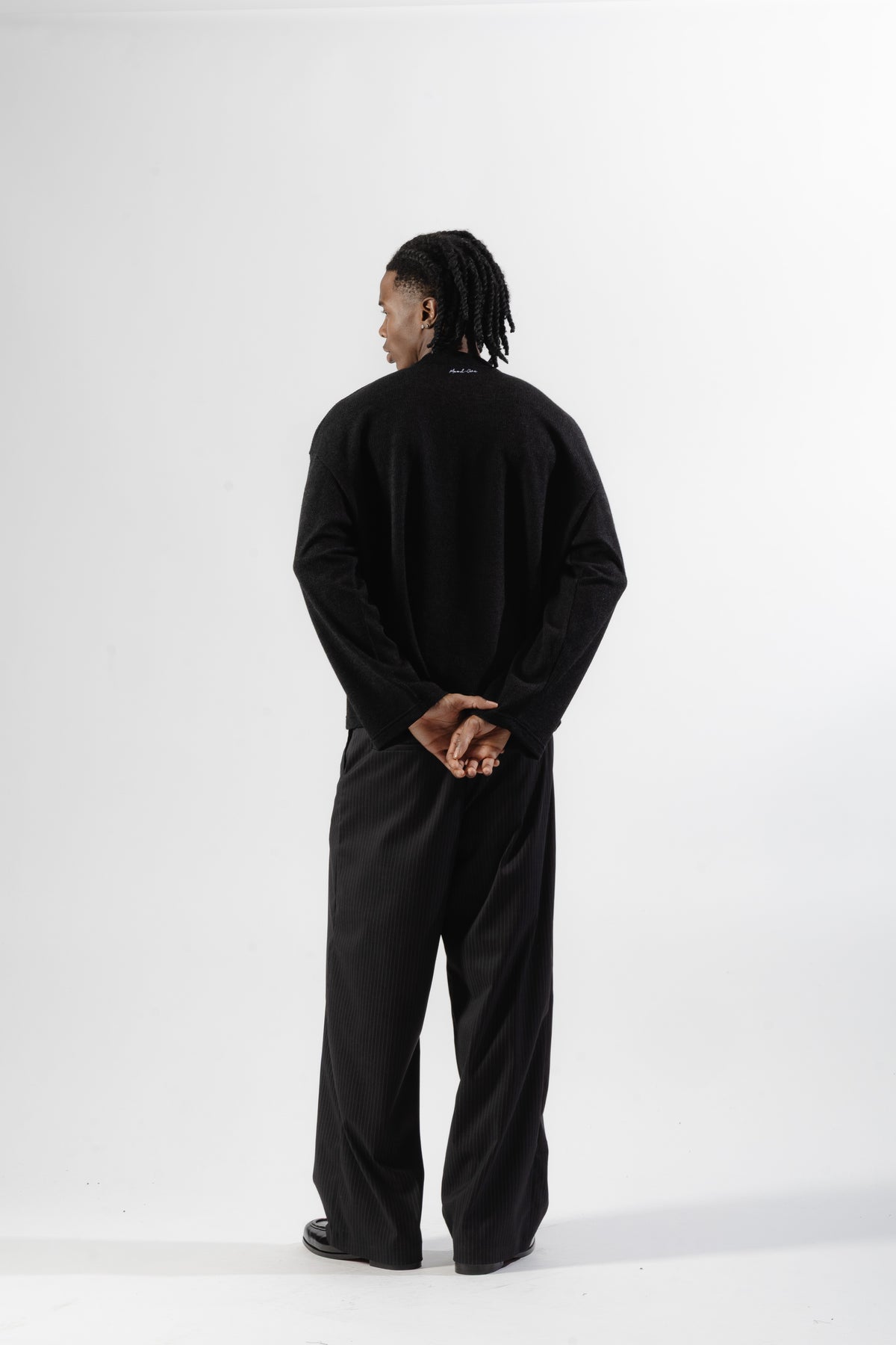 Black Soft Serafino Longsleeve