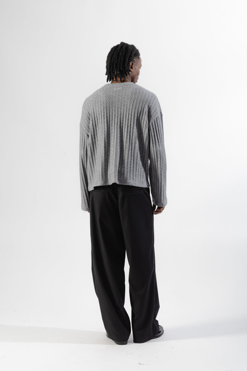 Grey Textured Longsleeve