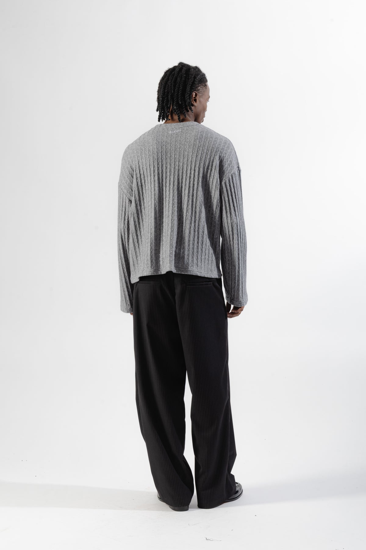 Grey Textured Longsleeve