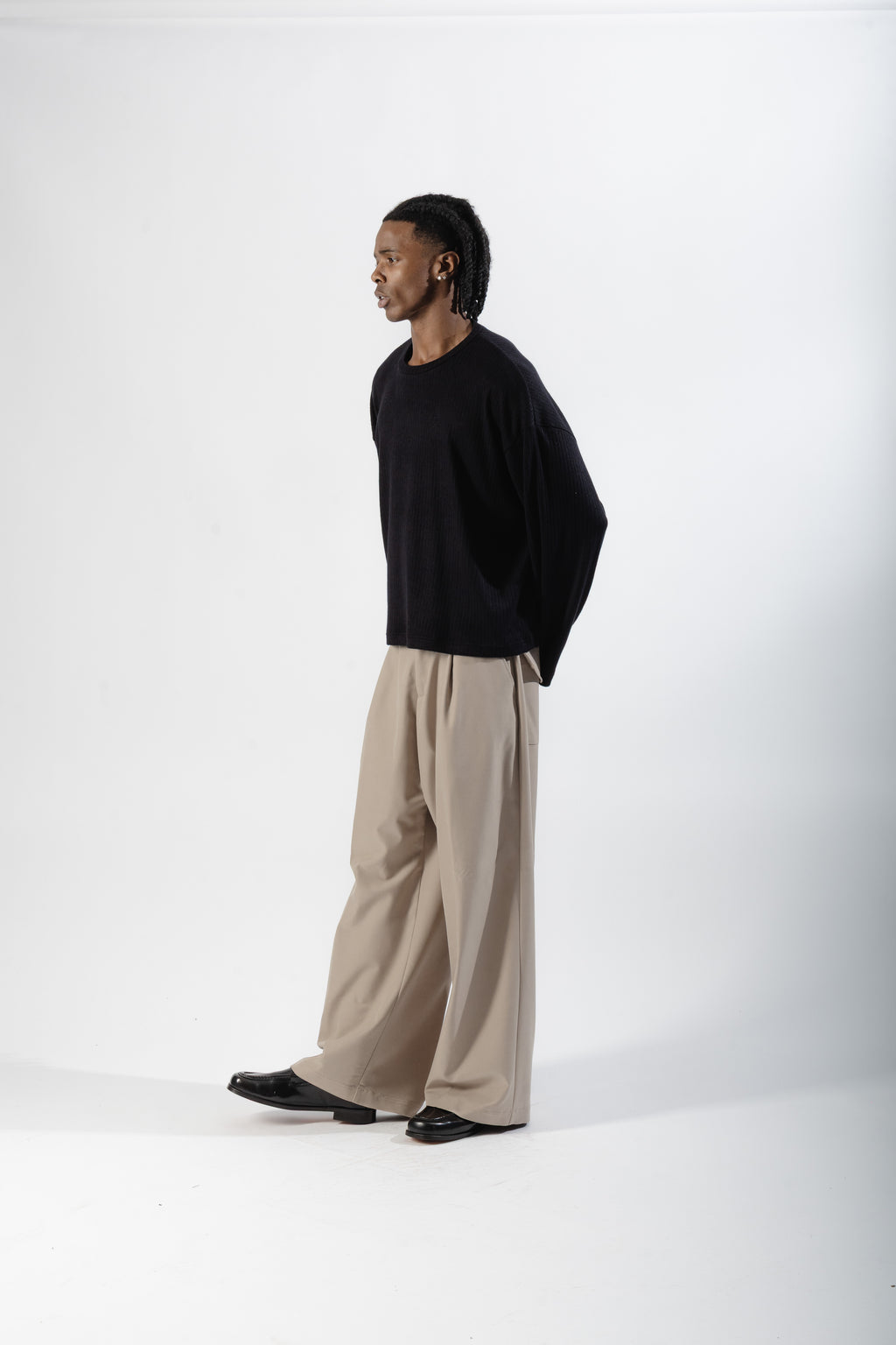 Black Ribbed Longsleeve