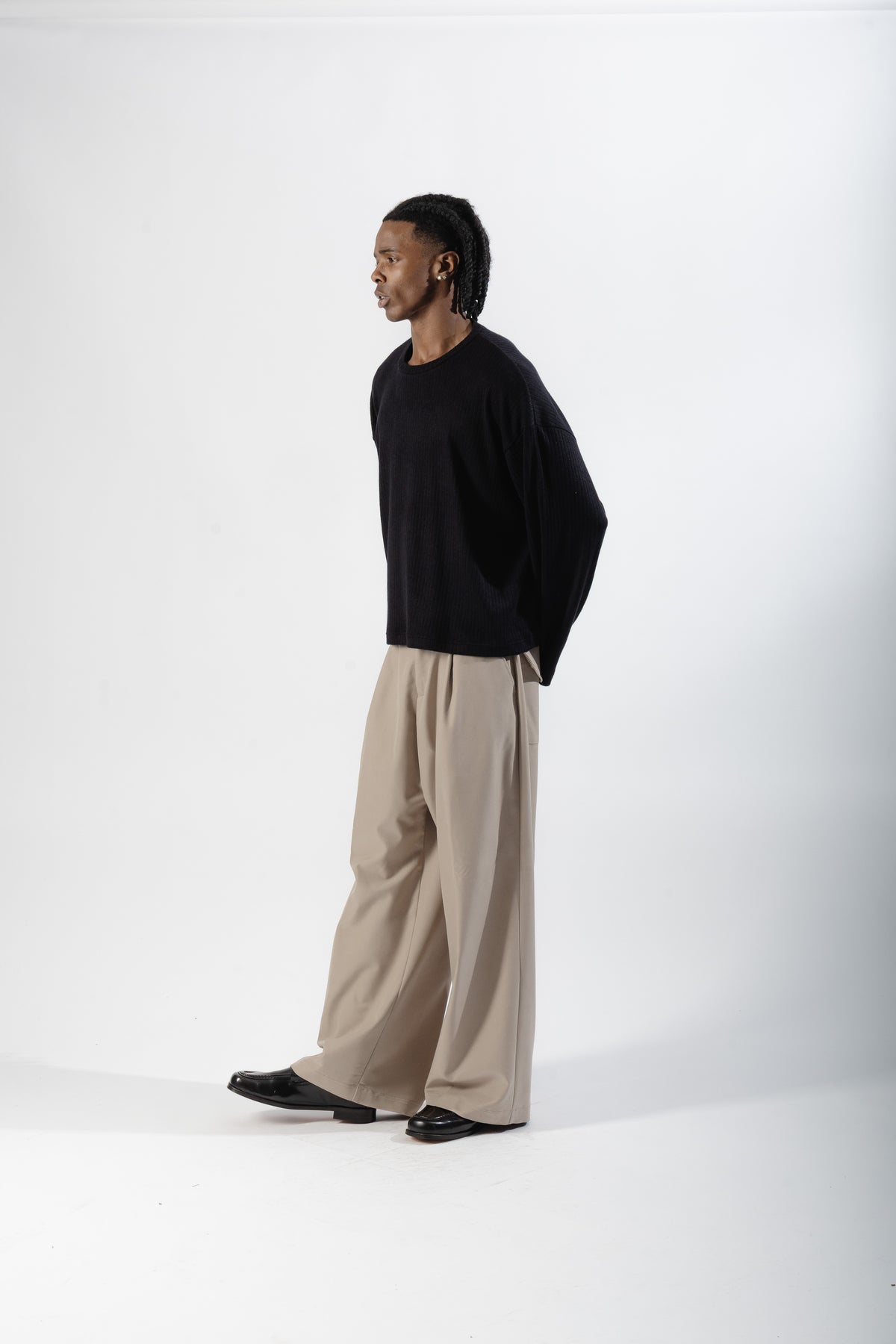 Black Ribbed Longsleeve