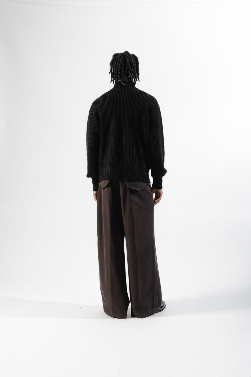 Brown Wide Leg Trousers