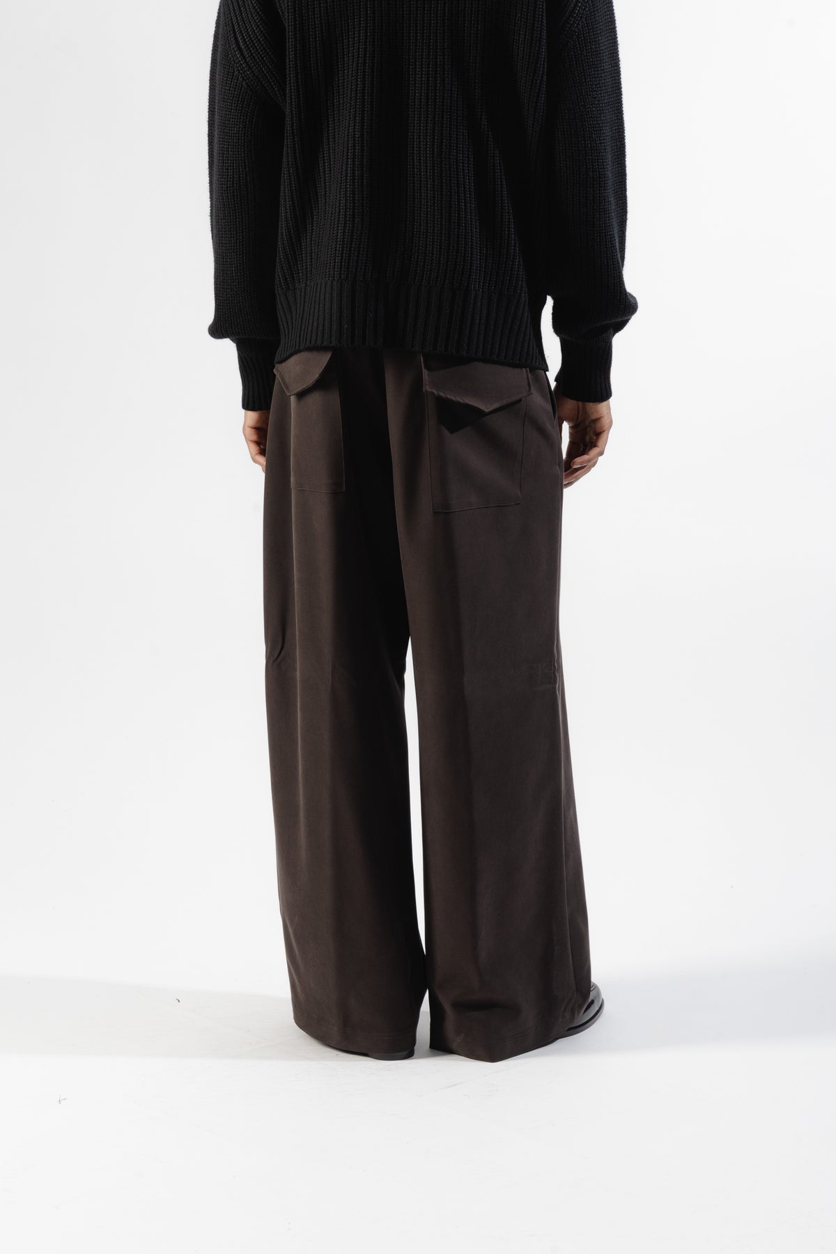 Brown Wide Leg Trousers
