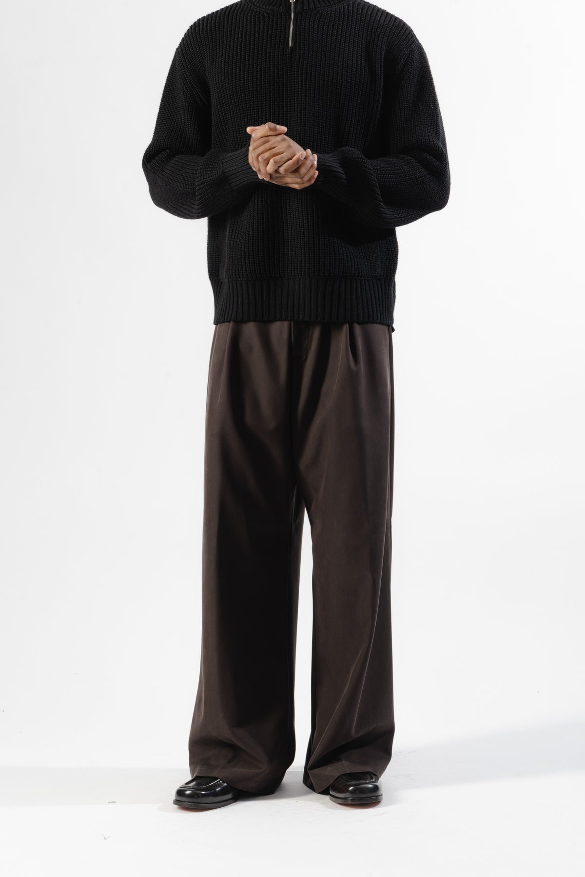 Brown Wide Leg Trousers