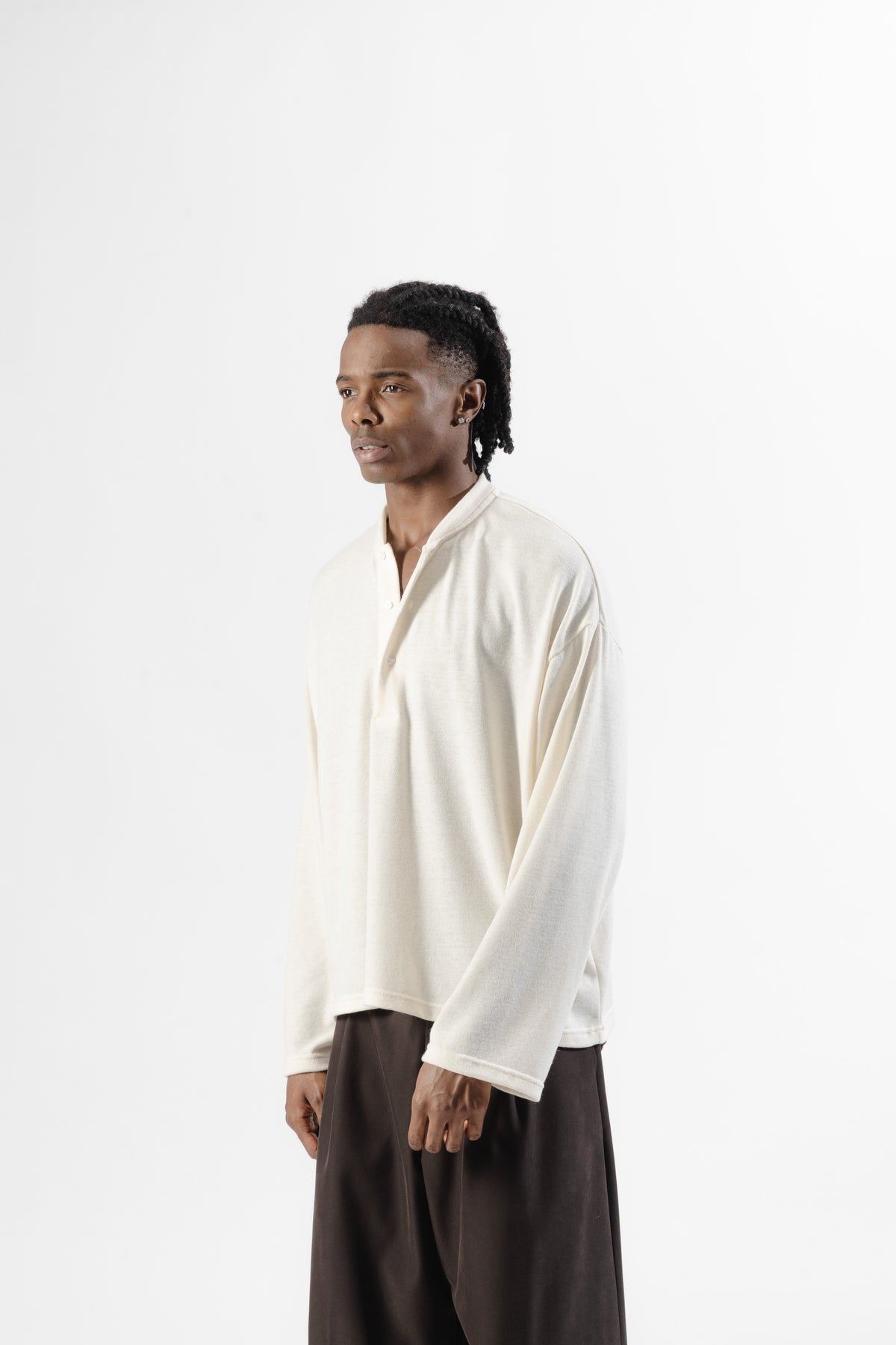 White Soft Serafino Longsleeve