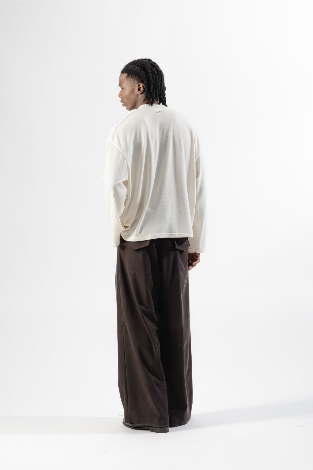White Soft Serafino Longsleeve