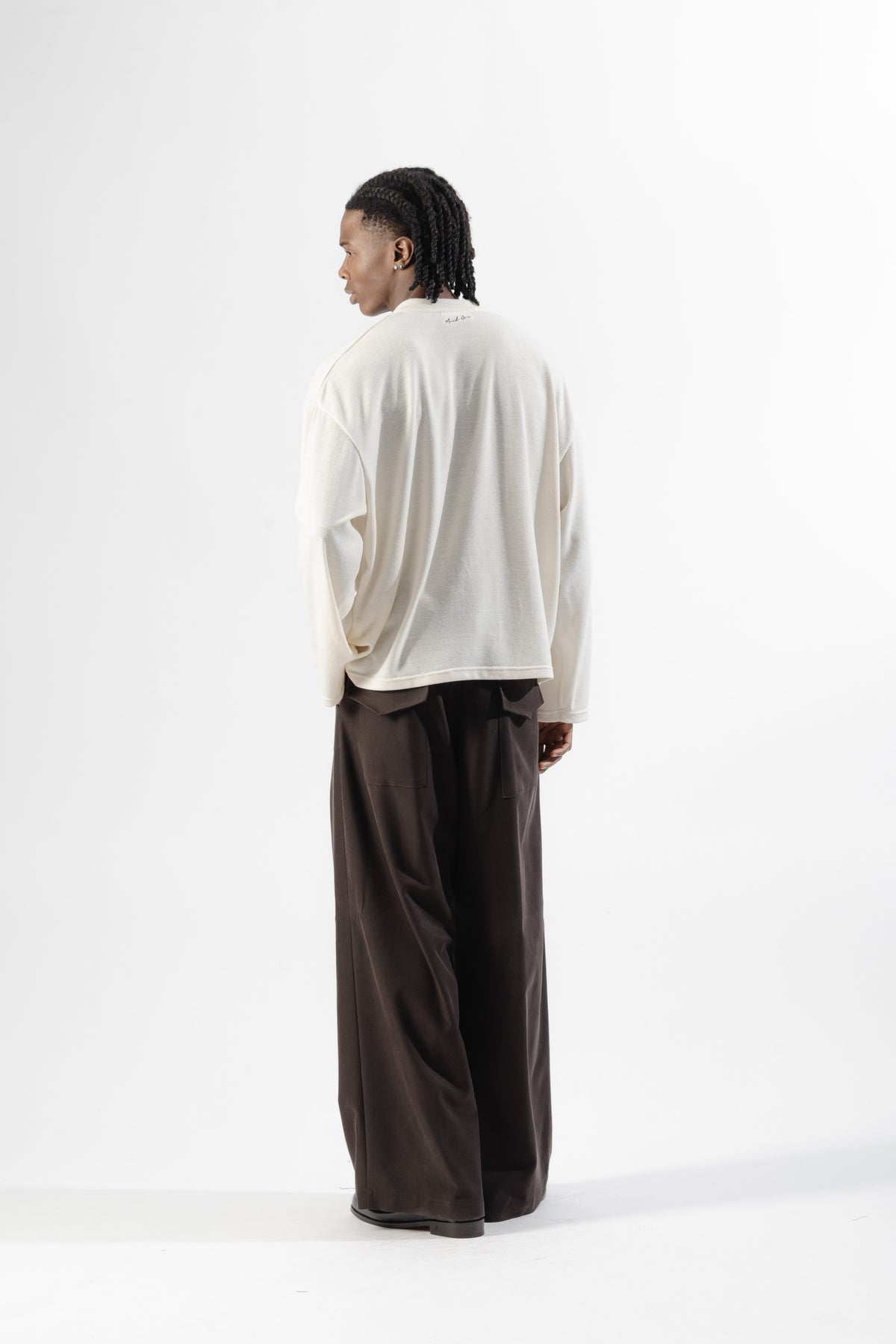 White Soft Serafino Longsleeve