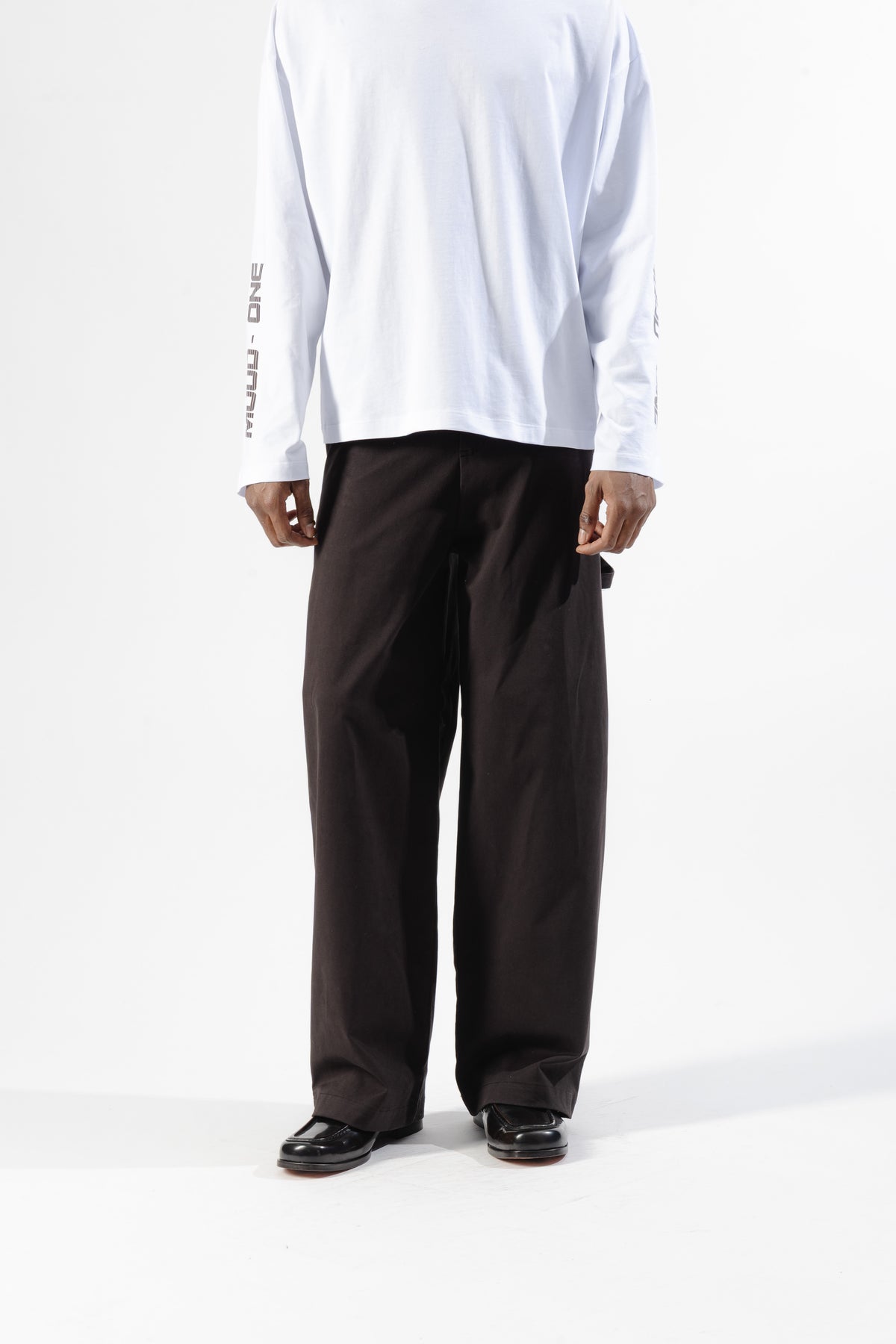 Black Cotton Carpenter Pants