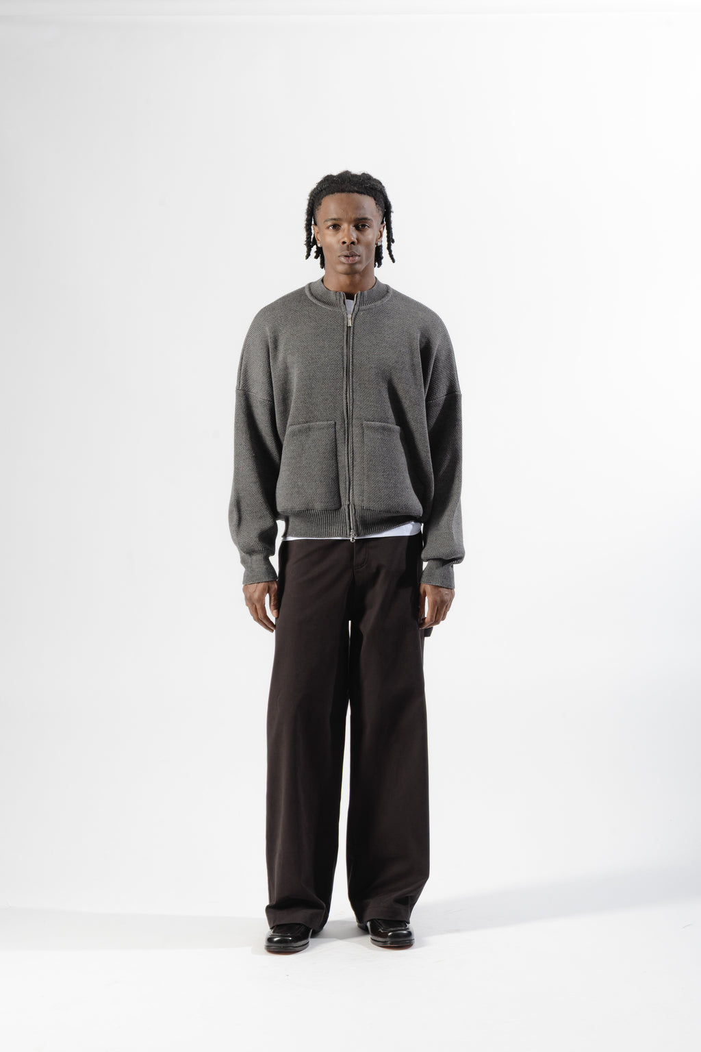 Black Cotton Carpenter Pants