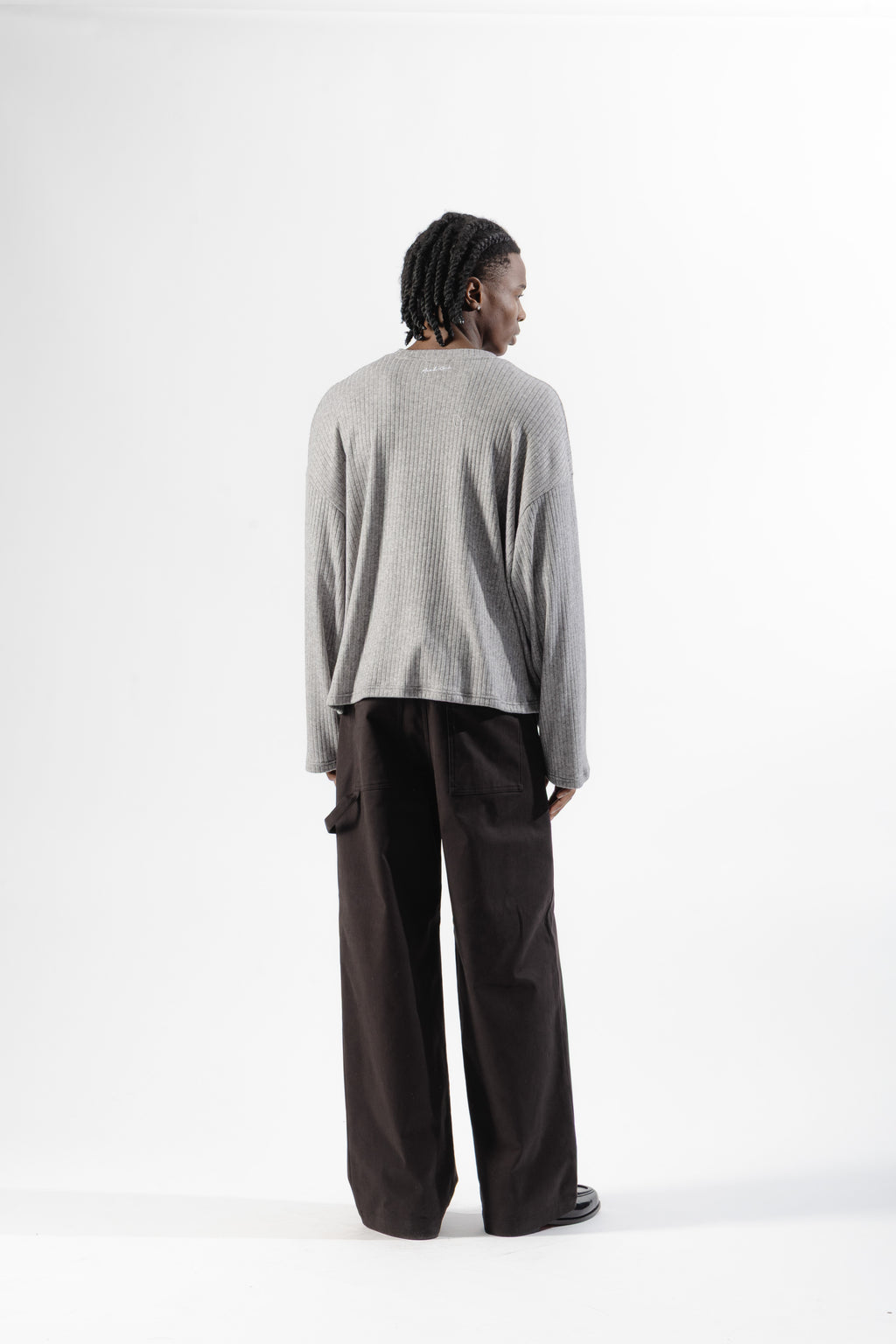 Grey Ribbed Longsleeve