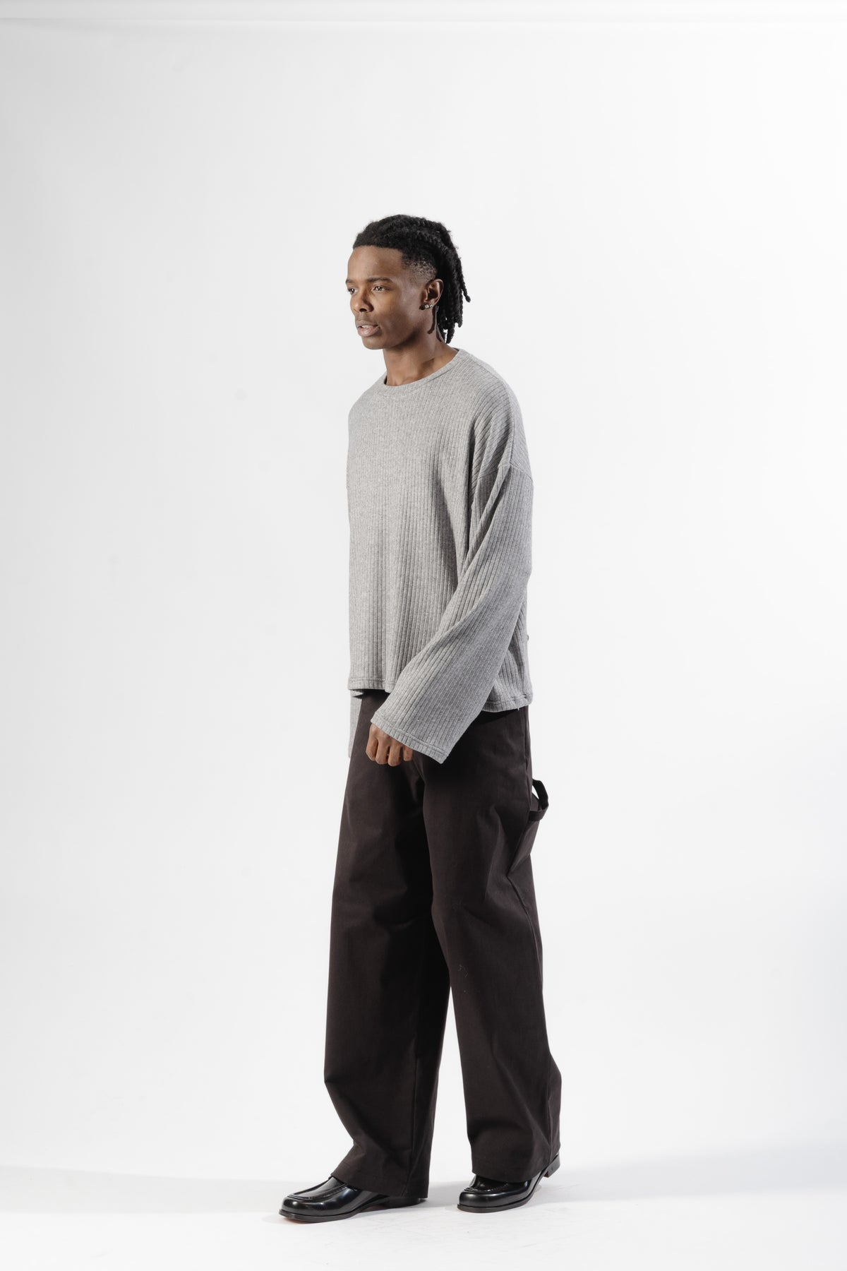Grey Ribbed Longsleeve