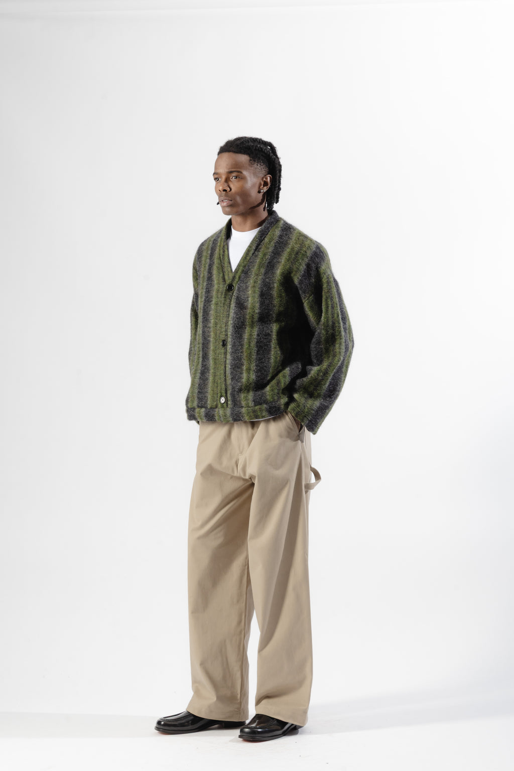 Green Lime Mohair Cardigan
