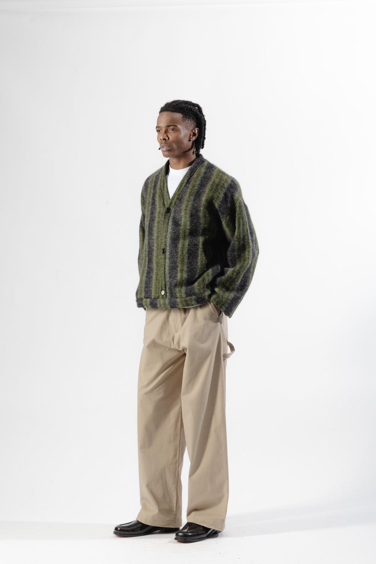 Green Lime Mohair Cardigan