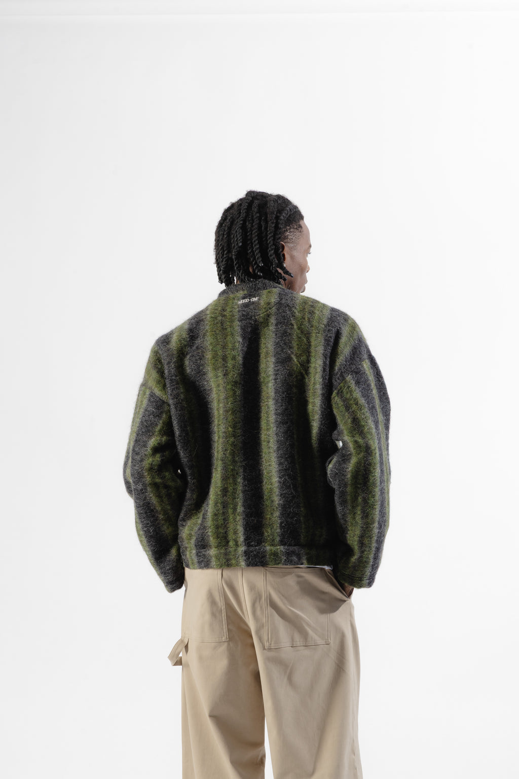 Green Lime Mohair Cardigan
